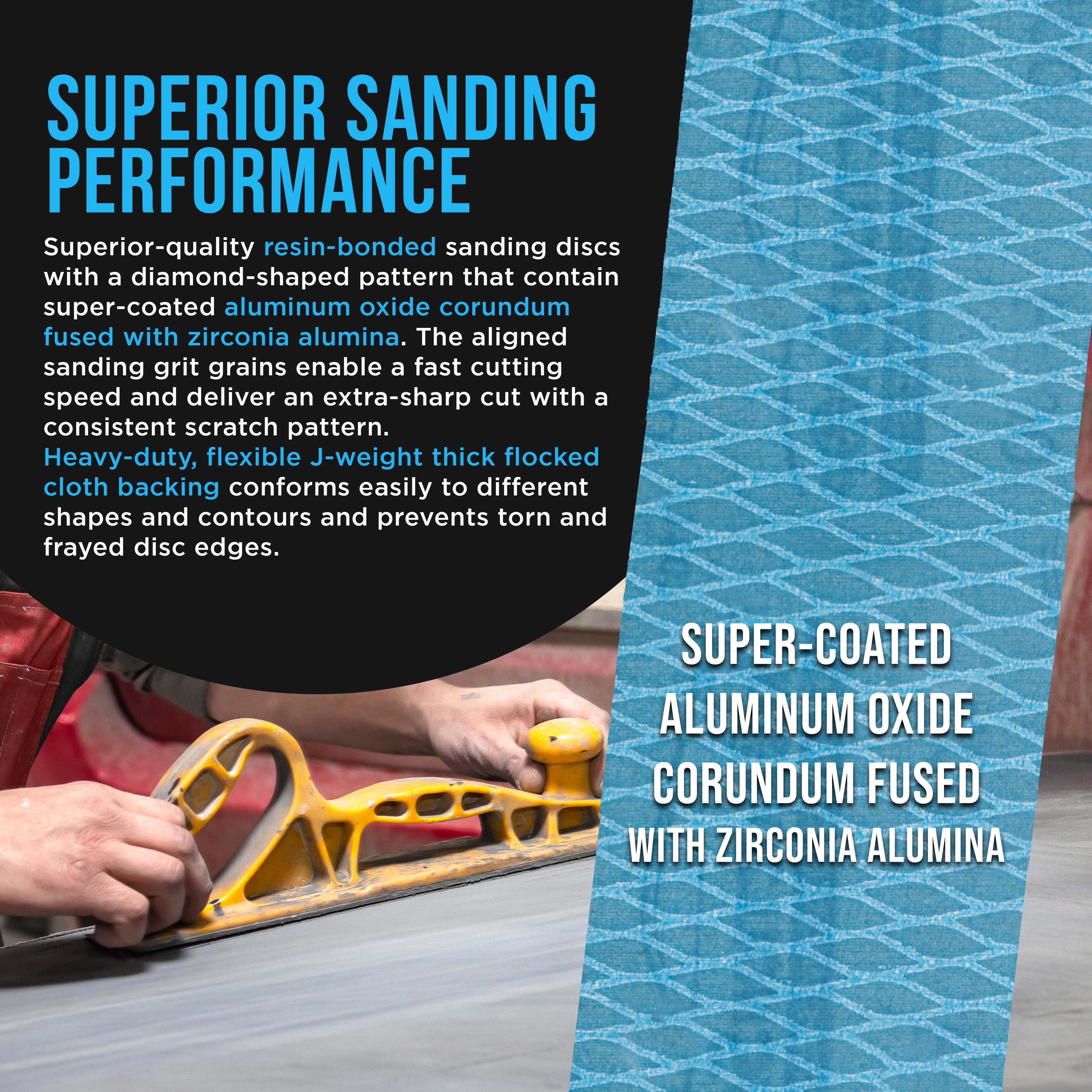 400 Grit PSA Rhombus Diamond Shape Blue Longboard Sandpaper, 2-3/4" Wide Continuous 12 Yard Roll - Self Adhesive Stickyback