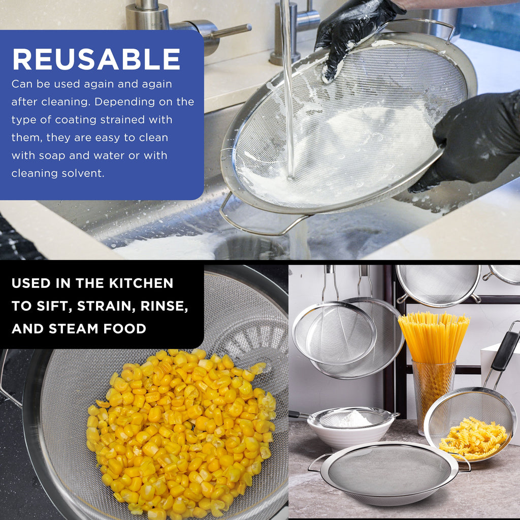 Stainless Steel Paint Strainer, 2 Pack - Fits Over 5 Gallon Paint Bucket Cans, Strains Filters Removes Debris, Particles, Impurities From Coating