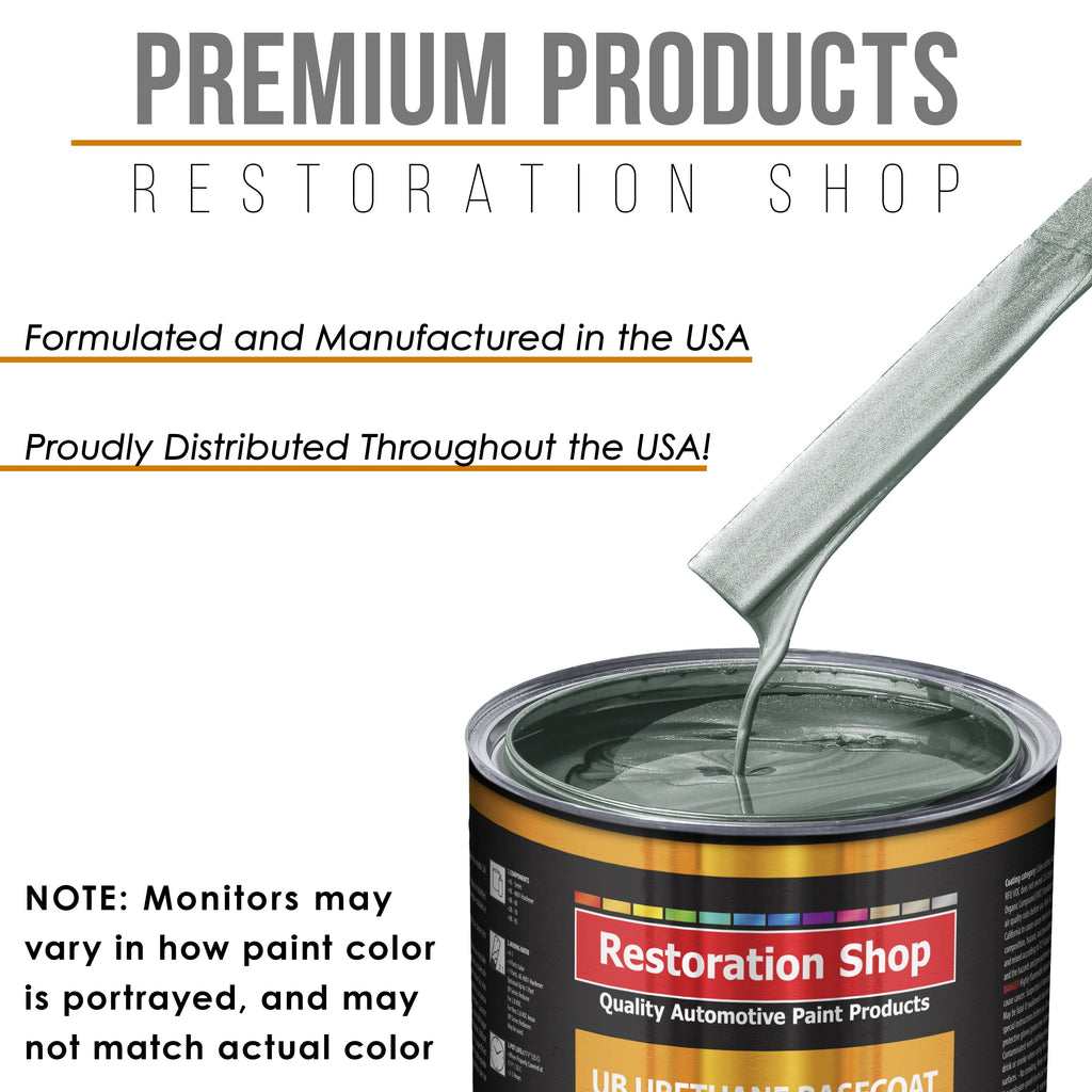 Steel Gray Metallic - Urethane Basecoat Auto Paint - Gallon Paint Color Only - Professional High Gloss Automotive, Car, Truck Coating