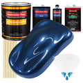 Sapphire Blue Metallic - Urethane Basecoat with Clearcoat Auto Paint - Complete Medium Gallon Paint Kit - Professional Automotive Car Truck Coating