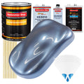 Sonic Blue Metallic - Urethane Basecoat with Premium Clearcoat Auto Paint (Complete Slow Gallon Paint Kit) Professional High Gloss Automotive Coating