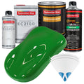 Vibrant Lime Green Urethane Basecoat with European Clearcoat Auto Paint - Complete Quart Paint Color Kit - Automotive Refinish Coating