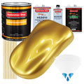 Anniversary Gold Metallic - Urethane Basecoat with Premium Clearcoat Auto Paint - Complete Medium Gallon Paint Kit - Professional Automotive Coating