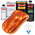 Firemist Orange Urethane Basecoat with European Clearcoat Auto Paint - Complete Quart Paint Color Kit - Automotive Refinish Coating