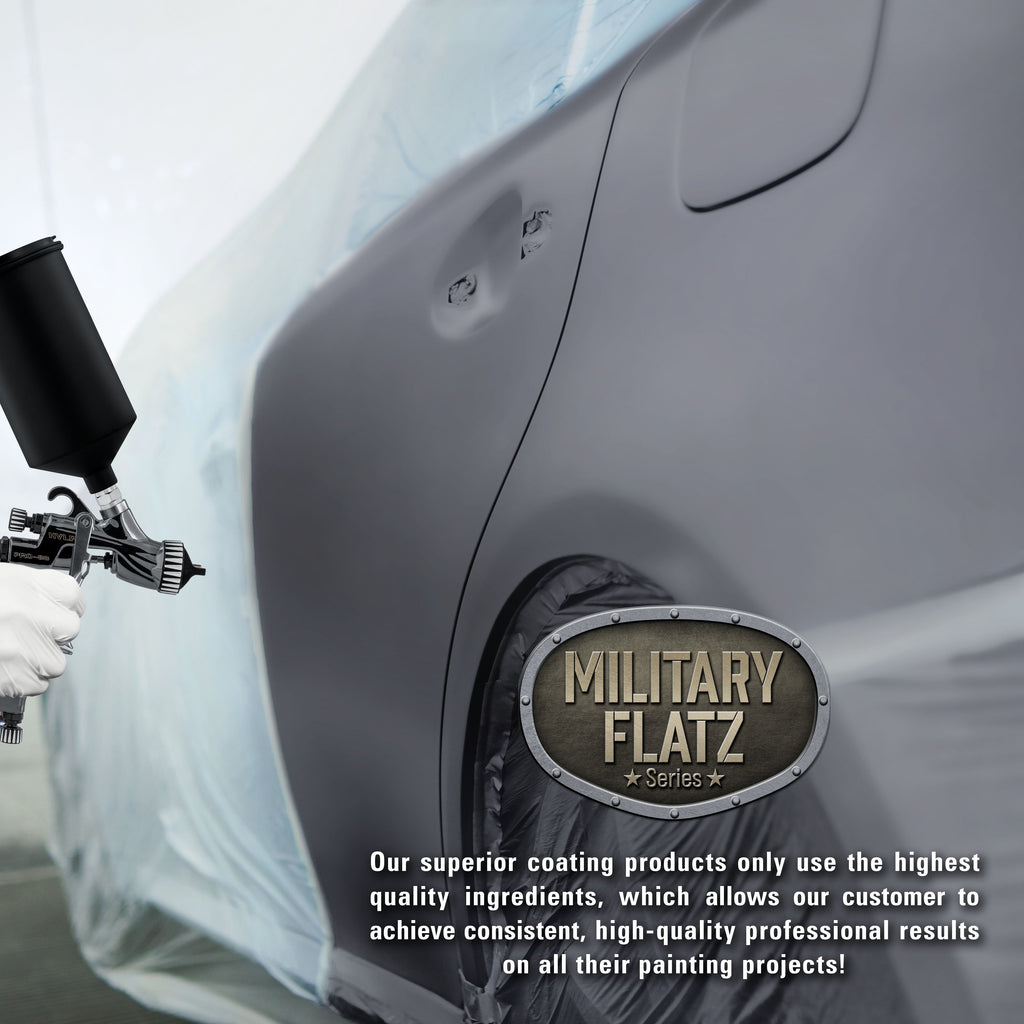 Military Flatz 595-36118 Battleship Gray - 2K Urethane Flat Automotive Paint - Gallon Kit