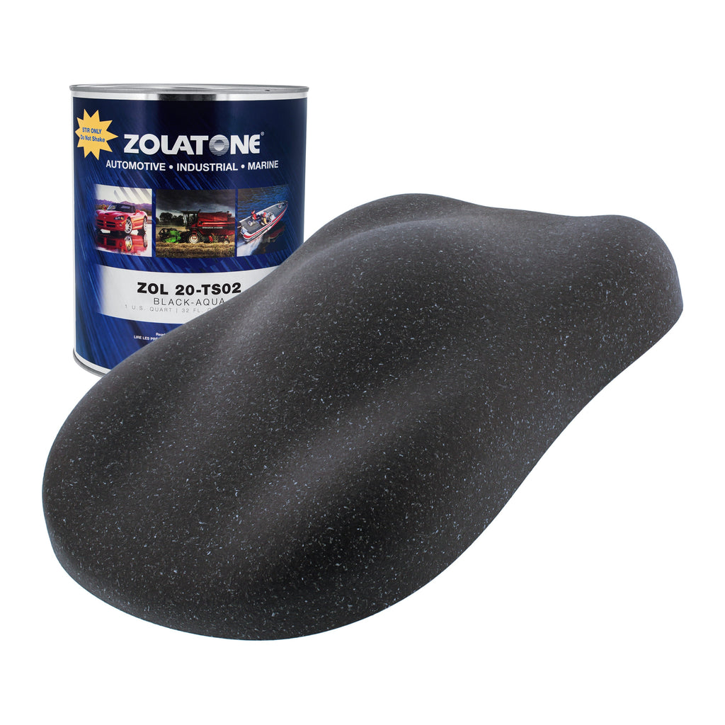 Trunk Spatter- Black/Aqua Multi-Tone Spatter Finish Match to OEM Quart Size - Formerly Zolatone