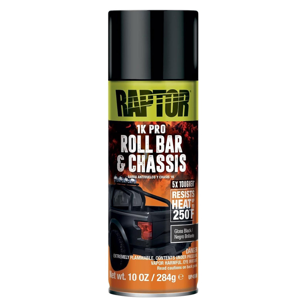1K Roll Bar & Chassis, Automotive Spray Paint, Professional Grade, Durable Finish, Easy-To-Use, Gloss Black