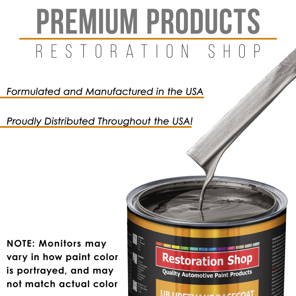 Tunnel Ram Gray Metallic - Urethane Basecoat Auto Paint - Gallon Paint Color Only - Professional High Gloss Automotive, Car, Truck Coating