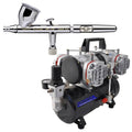 Eclipse HP-CS 4207 Dual-Action Airbrush Kit with High Performance 4 Cylinder Piston Airbrush Air Compressor with Air Storage