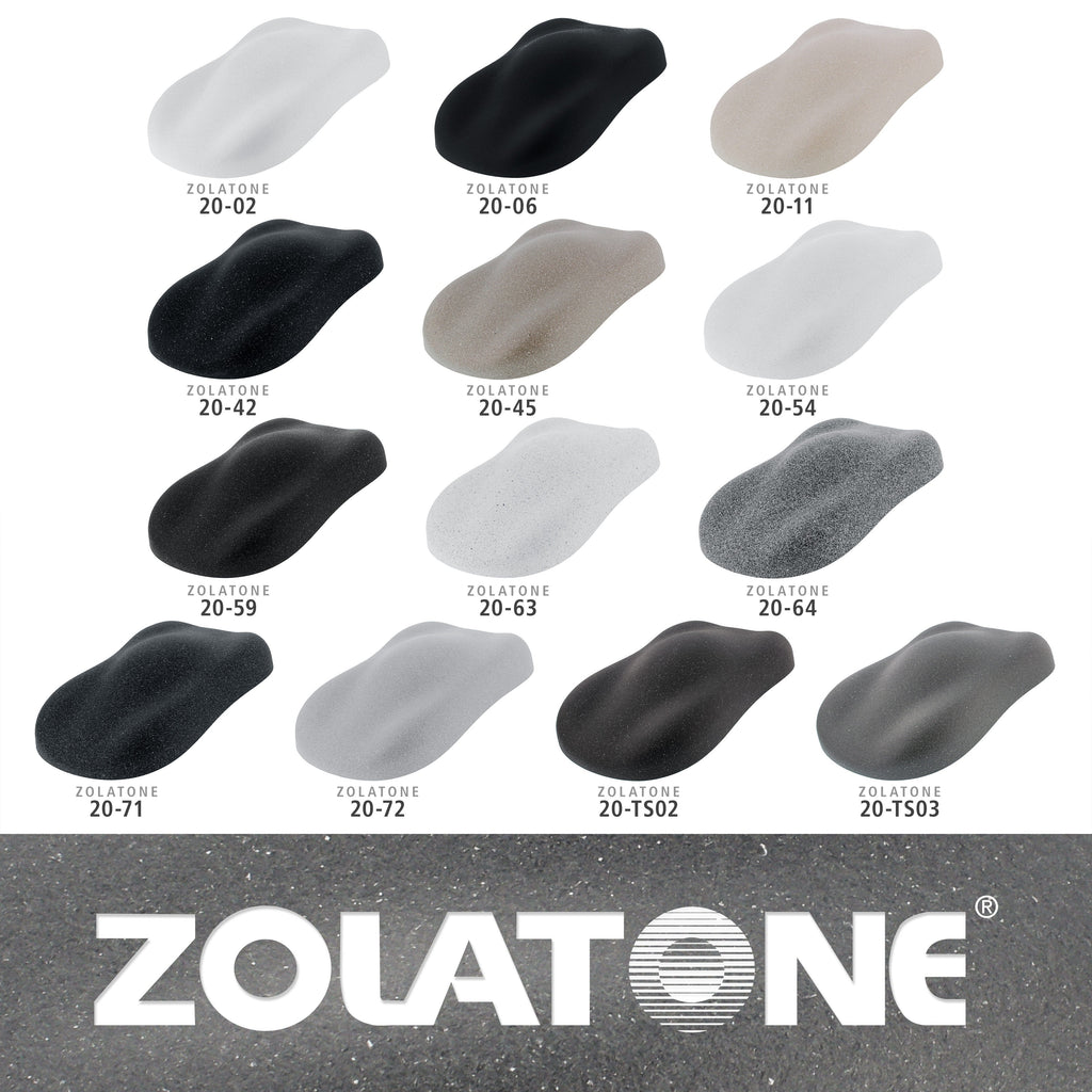 Trunk Spatter - Gray/White Multi-Tone Spatter Finish Match to OEM Quart Size - Formerly Zolatone