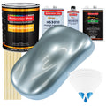 Ice Blue Metallic - Urethane Basecoat with Premium Clearcoat Auto Paint (Complete Medium Gallon Paint Kit) Professional High Gloss Automotive Coating