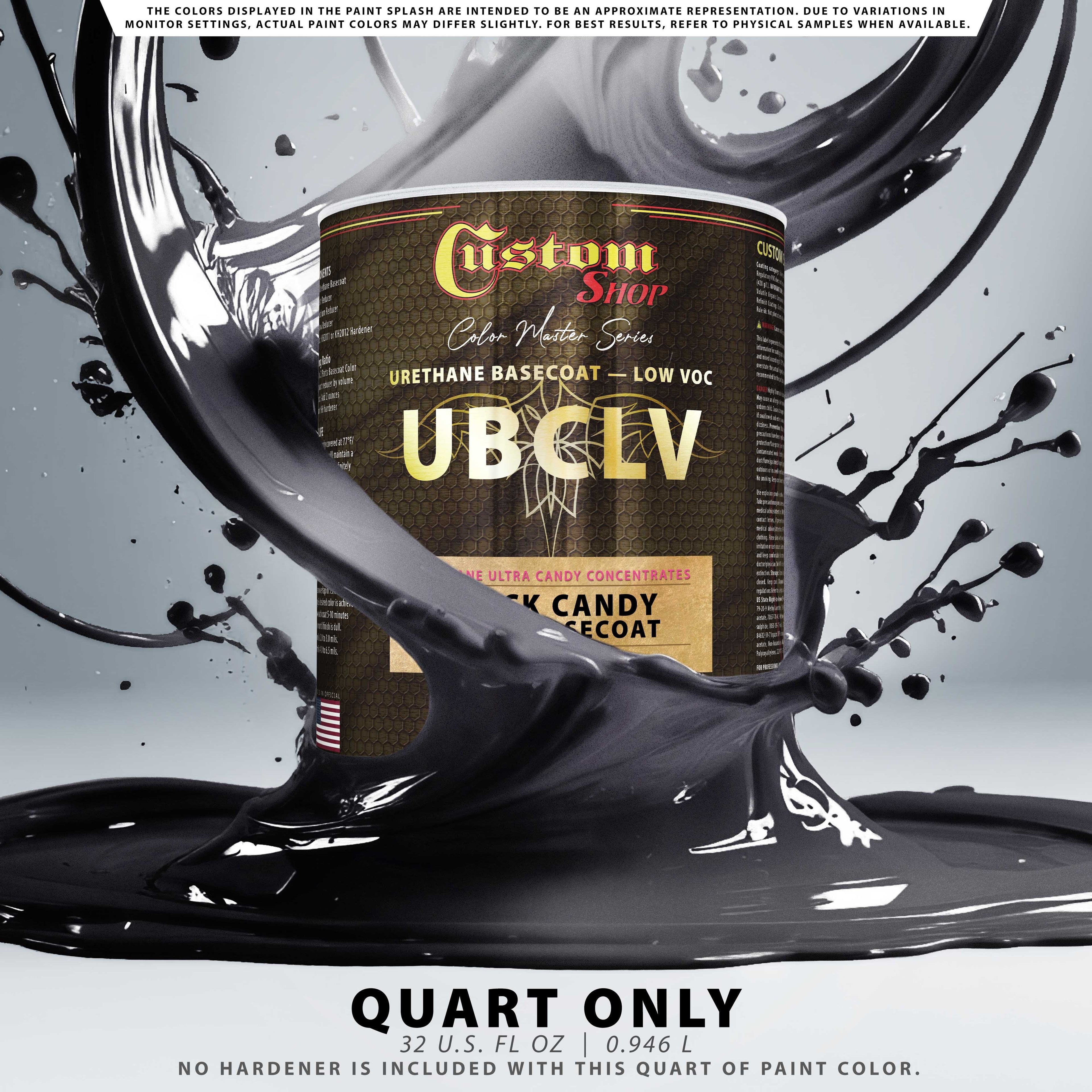UFC Urethane Ultra Flake Colors - Black Candy Flake Basecoat- Quart