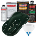 British Racing Green Urethane Basecoat with European Clearcoat Auto Paint - Complete Quart Paint Color Kit - Automotive Refinish Coating