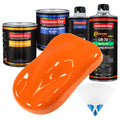 Omaha Orange - Urethane Basecoat with Clearcoat Auto Paint - Complete Medium Quart Paint Kit - Professional High Gloss Automotive, Car, Truck Coating