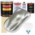 Brilliant Silver Firemist - Urethane Basecoat with Premium Clearcoat Auto Paint - Complete Medium Gallon Paint Kit - Professional Automotive Coating