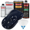 Midnight Blue Urethane Basecoat with European Clearcoat Auto Paint - Complete Quart Paint Color Kit - Automotive Refinish Coating