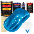 Intense Blue Metallic - Urethane Basecoat with Clearcoat Auto Paint (Complete Medium Gallon Paint Kit) Professional Gloss Automotive Car Truck Coating
