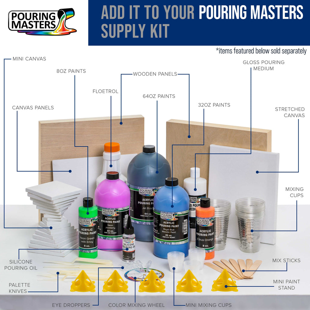 16oz (Pint) Pouring Paint Matte Medium - Professional Acrylic Medium for Improving Paint Flow & Cell Effects Creator, Viscosity Adjuster
