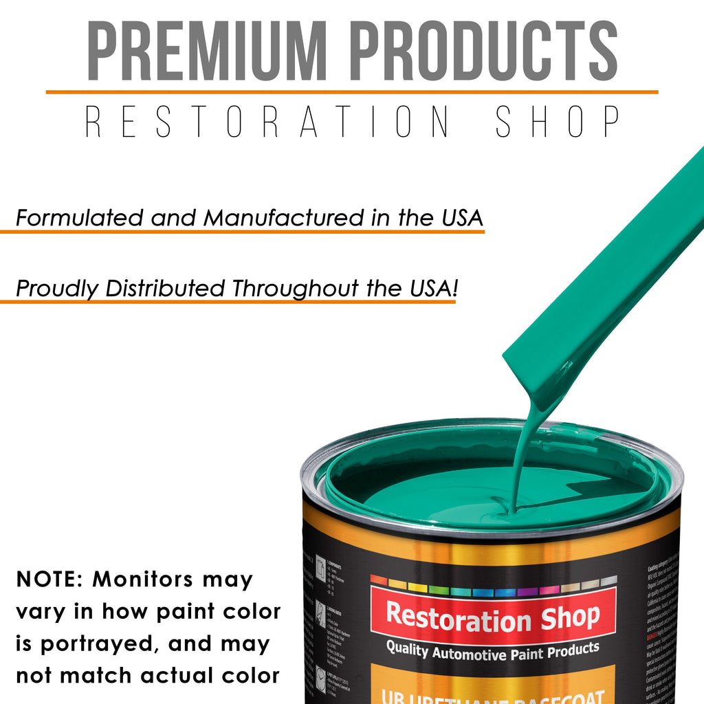 Tropical Turquoise - Urethane Basecoat with Premium Clearcoat Auto Paint (Complete Medium Gallon Paint Kit) Professional High Gloss Automotive Coating