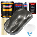Chop Top Silver Metallic - Urethane Basecoat with Clearcoat Auto Paint - Complete Slow Gallon Paint Kit - Professional Automotive Car Truck Coating
