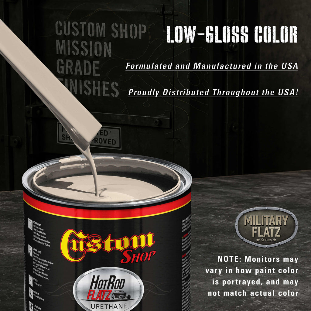 Military Flatz 595-36521 Frost Beige - 2K Urethane Flat Automotive Paint - 2K Aerosol