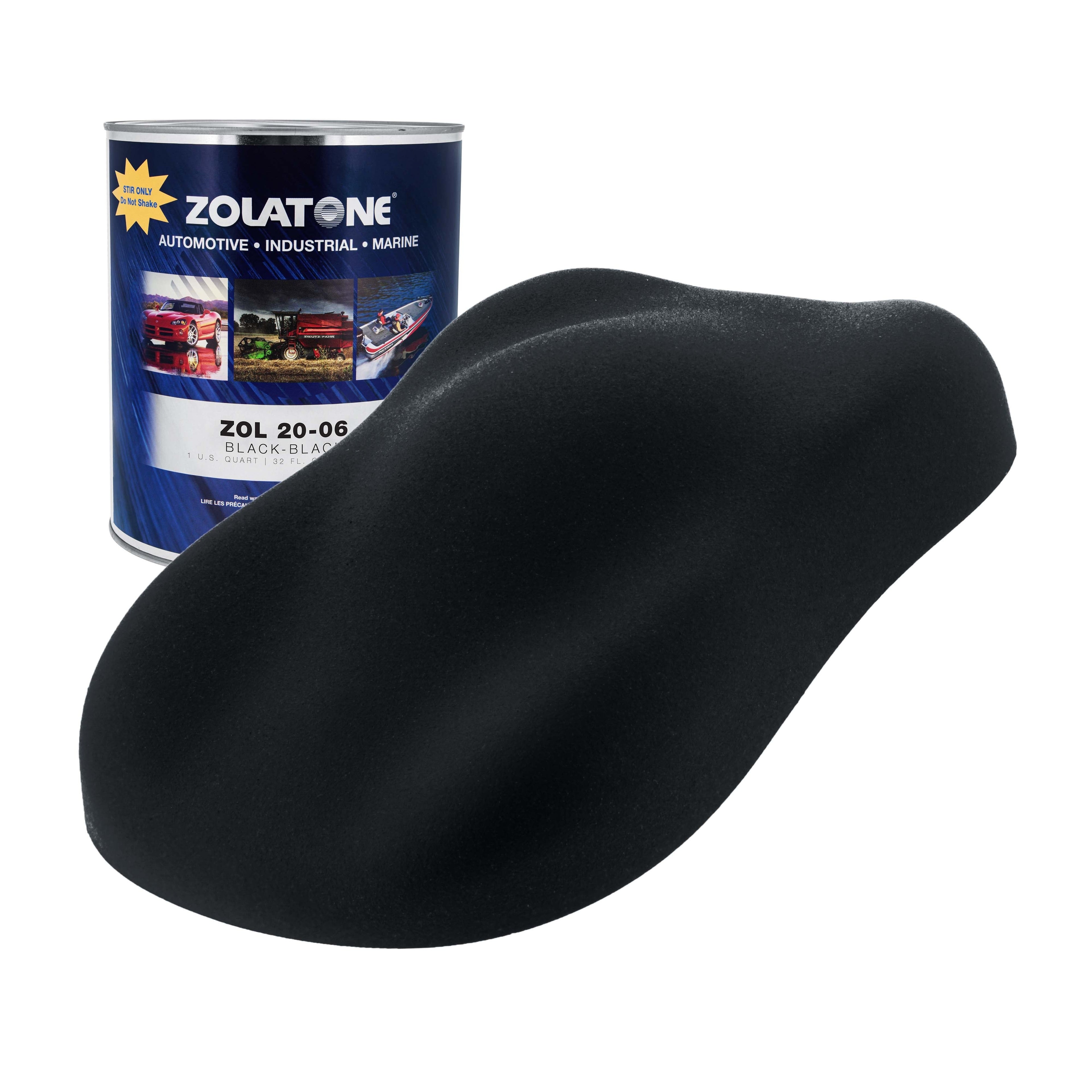 Black on Black - Multi-Tone Spatter Finish Quart Size - Formerly Zolatone