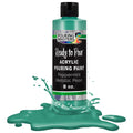 Pouring Masters Peppermint Metallic Pearl Ready to Pour Acrylic Pouring Paint - Premium 8-Ounce Pre-Mixed Fluid Acrylic Paint - Fluid Art Supplies for Canvas, Wood, Paper, Tile & Rocks