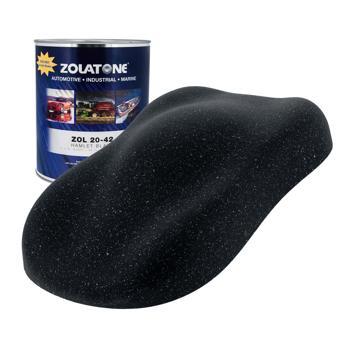 Hamlet Black - Multi-Tone Spatter Finish Quart Size - Formerly Zolatone