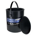 1 Gallon Empty Plastic Paint Can Bucket, Pack of 1 - Triple Lock Airtight Lid Seal, 128 fl. oz. All-Plastic Coating Storage Can, Handle