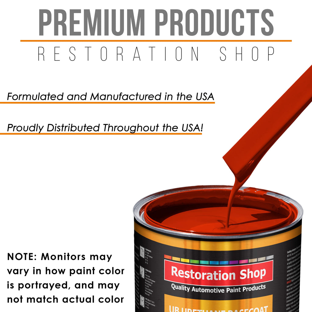 Hot Rod Red - Urethane Basecoat Auto Paint - Gallon Paint Color Only - Professional High Gloss Automotive, Car, Truck Coating