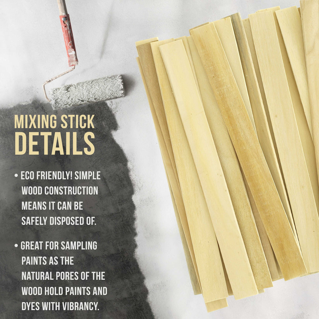 Craft and Paint Sticks - (Pack of 900 Sticks) 12" Inch Premium Grade Wood Stirrers/Paddles - Use for Wood Crafts -to Mix Epoxy Resin or Paint -Garden