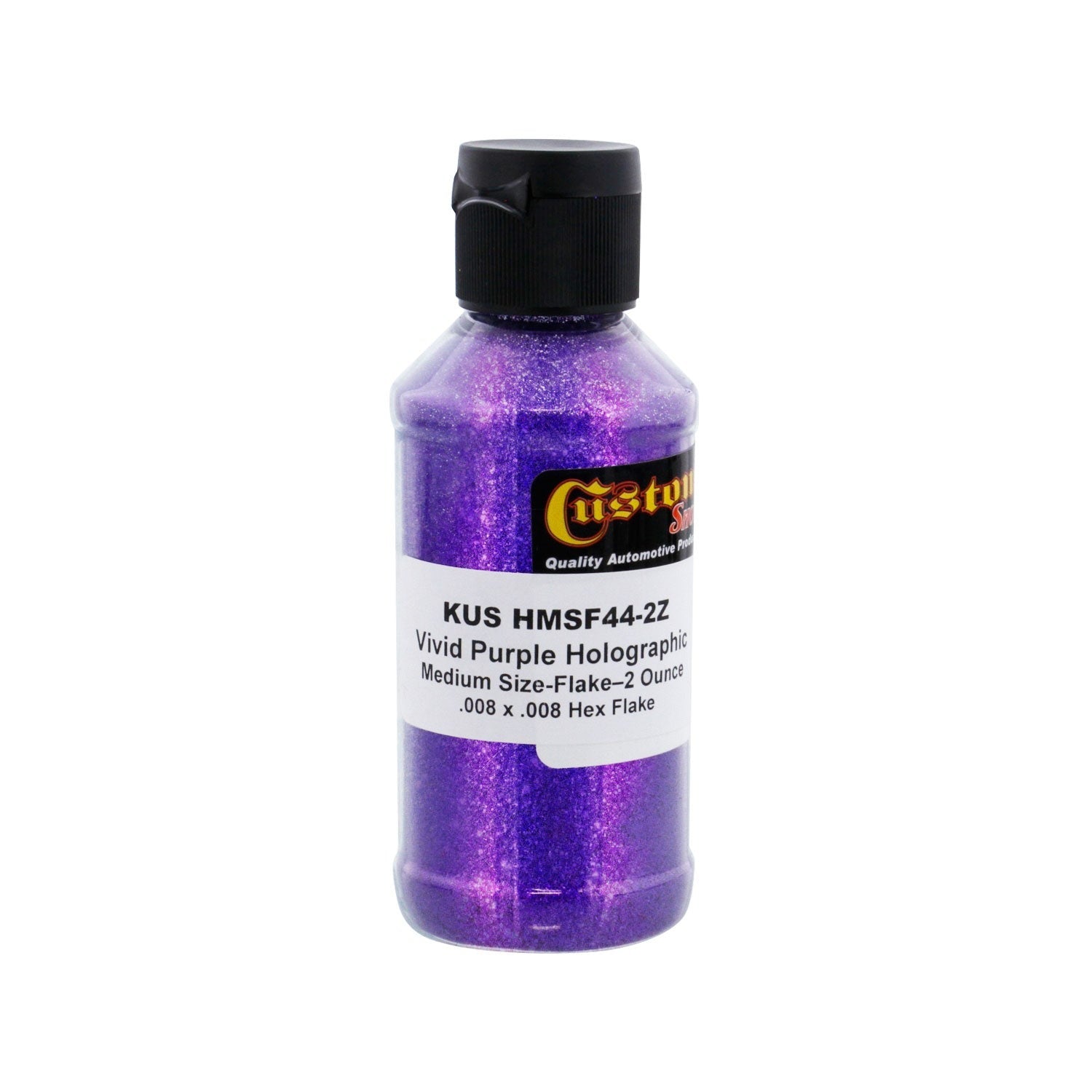 Vivid Purple - Holographic Medium Flake (HMSF) .008 x .008 Hex, 2 oz. Bottle