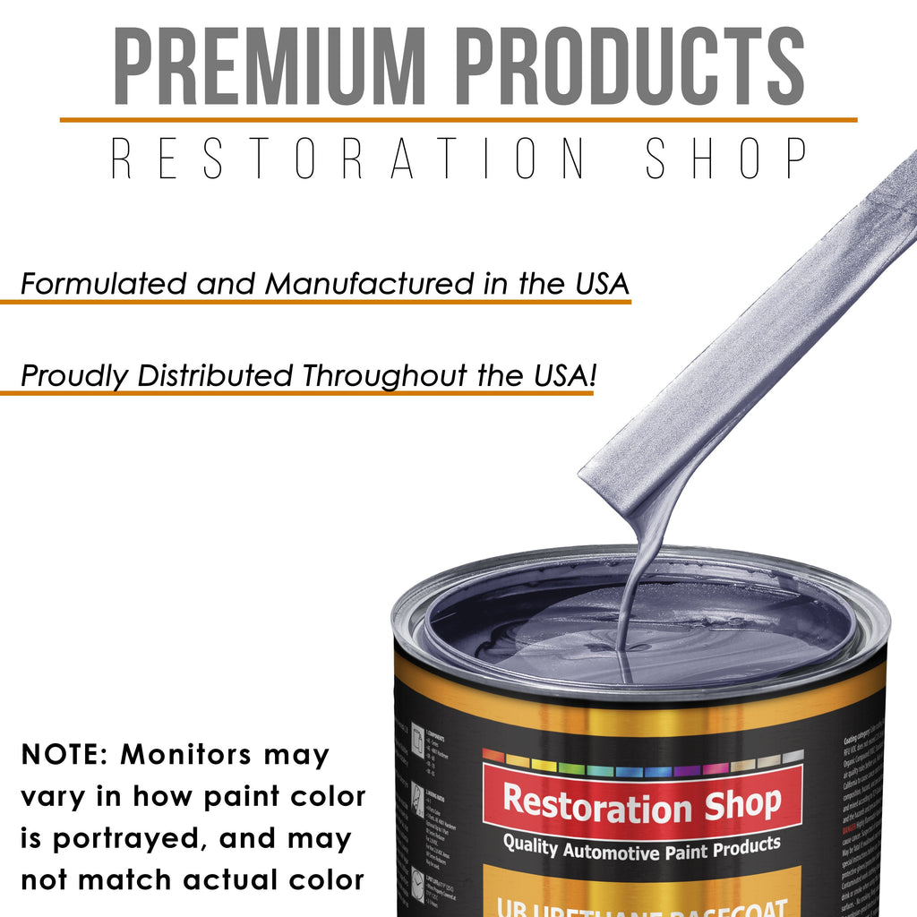 Astro Blue Metallic - Urethane Basecoat with Clearcoat Auto Paint - Complete Fast Gallon Paint Kit - Professional Gloss Automotive Car Truck Coating