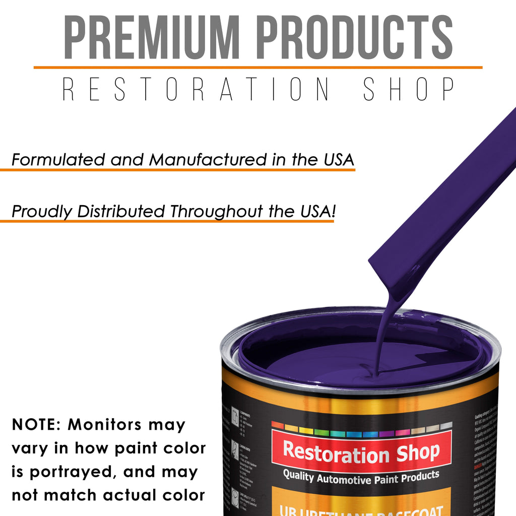 Mystical Purple - Urethane Basecoat with Clearcoat Auto Paint (Complete Medium Quart Paint Kit) Professional High Gloss Automotive Car Truck Coating