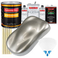 Pewter Silver Metallic Urethane Basecoat with European Clearcoat Auto Paint - Complete Gallon Paint Color Kit - Automotive Refinish Coating