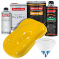 Viper Yellow Urethane Basecoat with European Clearcoat Auto Paint - Complete Quart Paint Color Kit - Automotive Refinish Coating