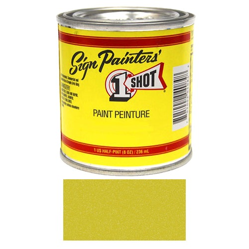 Metallic Brass Pinstriping Lettering Enamel Paint, 1/2 Pint