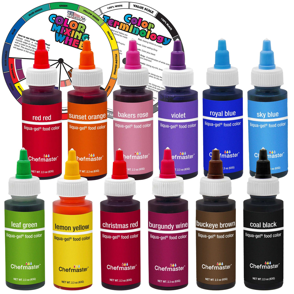 Variety Pack, Liqua-Gel, 2.3 oz. with 4" Color Wheel