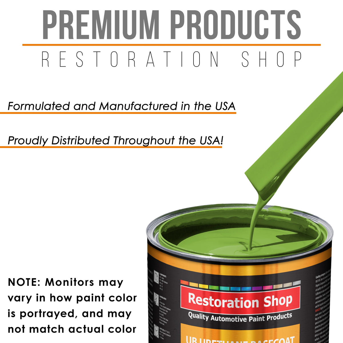 Sublime Green - Urethane Basecoat Auto Paint - Gallon Paint Color Only - Professional High Gloss Automotive, Car, Truck Coating