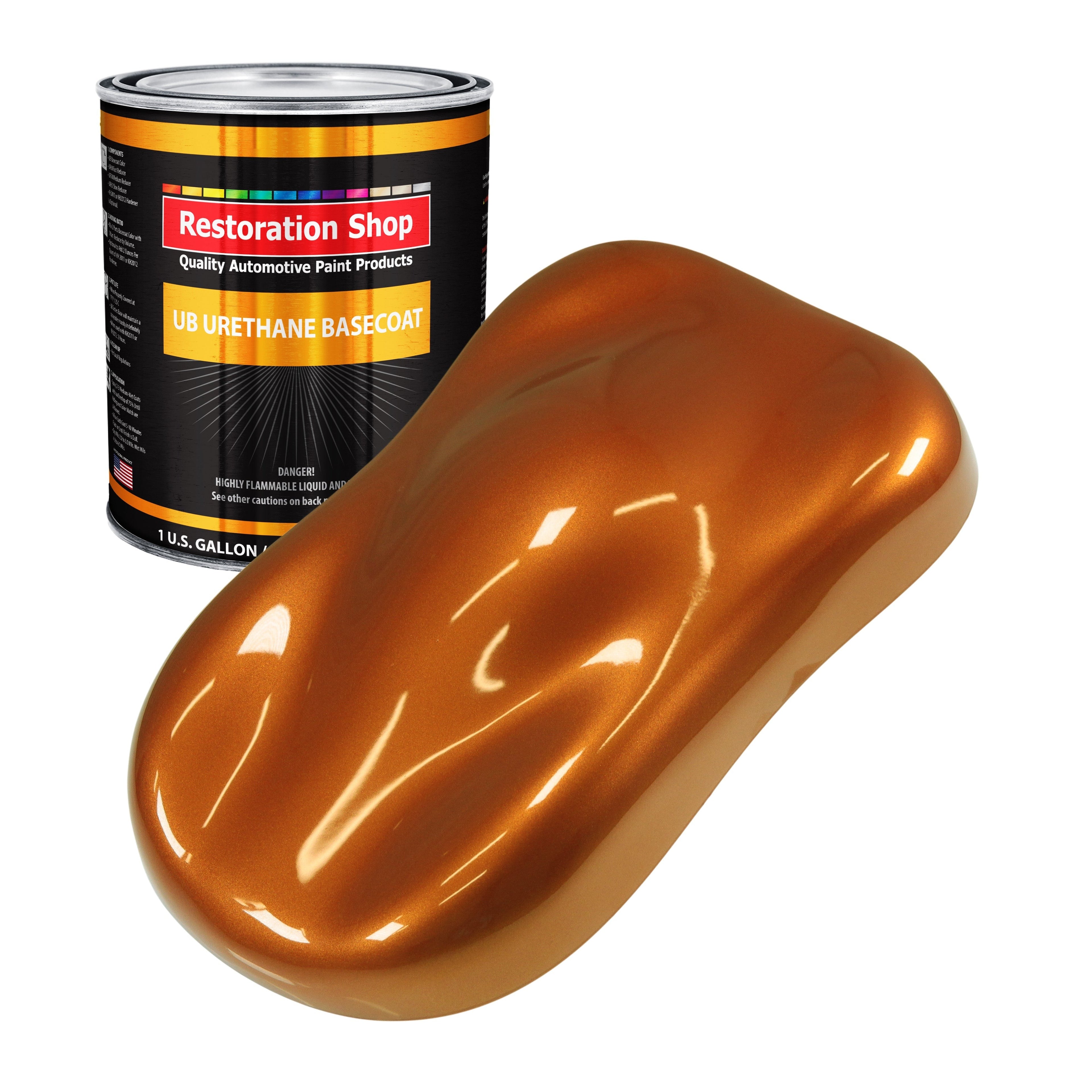 Atomic Orange Pearl - Urethane Basecoat Auto Paint - Gallon Paint Color Only - Professional High Gloss Automotive, Car, Truck Coating