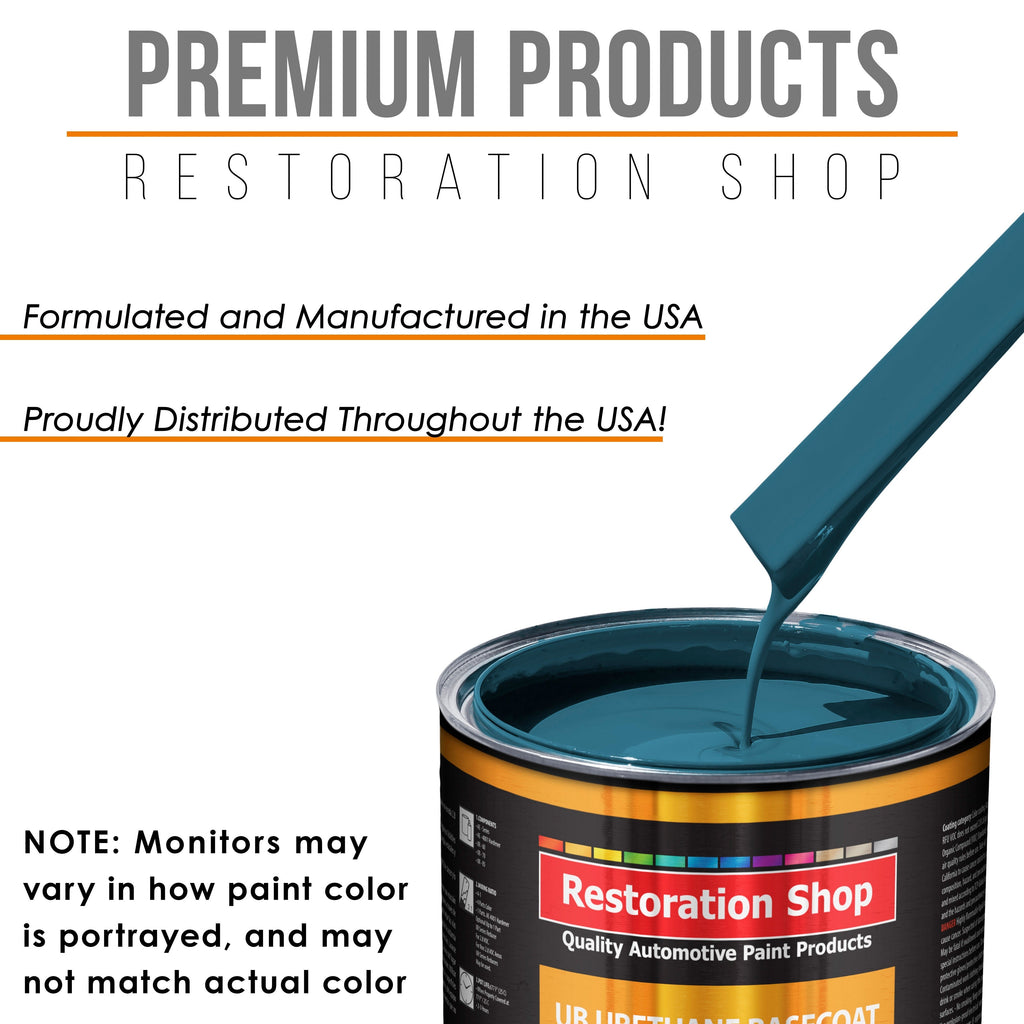 Medium Blue - Urethane Basecoat Auto Paint - Quart Paint Color Only - Professional High Gloss Automotive, Car, Truck Coating