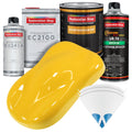Sunshine Yellow Urethane Basecoat with European Clearcoat Auto Paint - Complete Quart Paint Color Kit - Automotive Refinish Coating