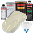 Grand Prix White Urethane Basecoat with European Clearcoat Auto Paint - Complete Quart Paint Color Kit - Automotive Refinish Coating