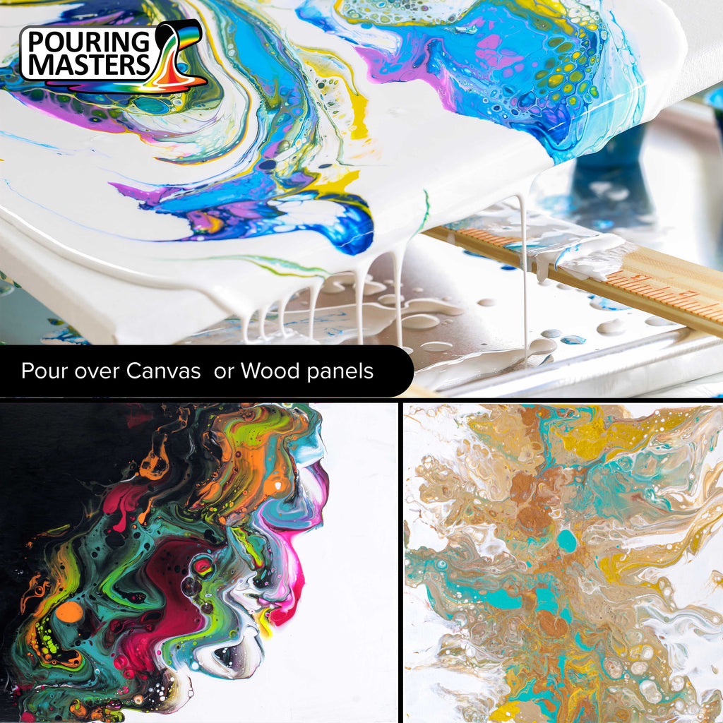 Pouring Masters Bone White Ready to Pour Acrylic Pouring Paint - Premium 8-Ounce Pre-Mixed Fluid Acrylic Paint - Fluid Art Supplies for Canvas, Wood, Paper, Tile & Rocks