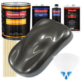 Anthracite Gray Metallic - Urethane Basecoat with Clearcoat Auto Paint - Complete Fast Gallon Paint Kit - Professional Automotive Car Truck Coating