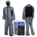 Reusable Anti-Static Automotive Paint Suit (Small) - Breathable Protective Auto Spray Paint Coveralls with Hood & Mesh Back - Polyester