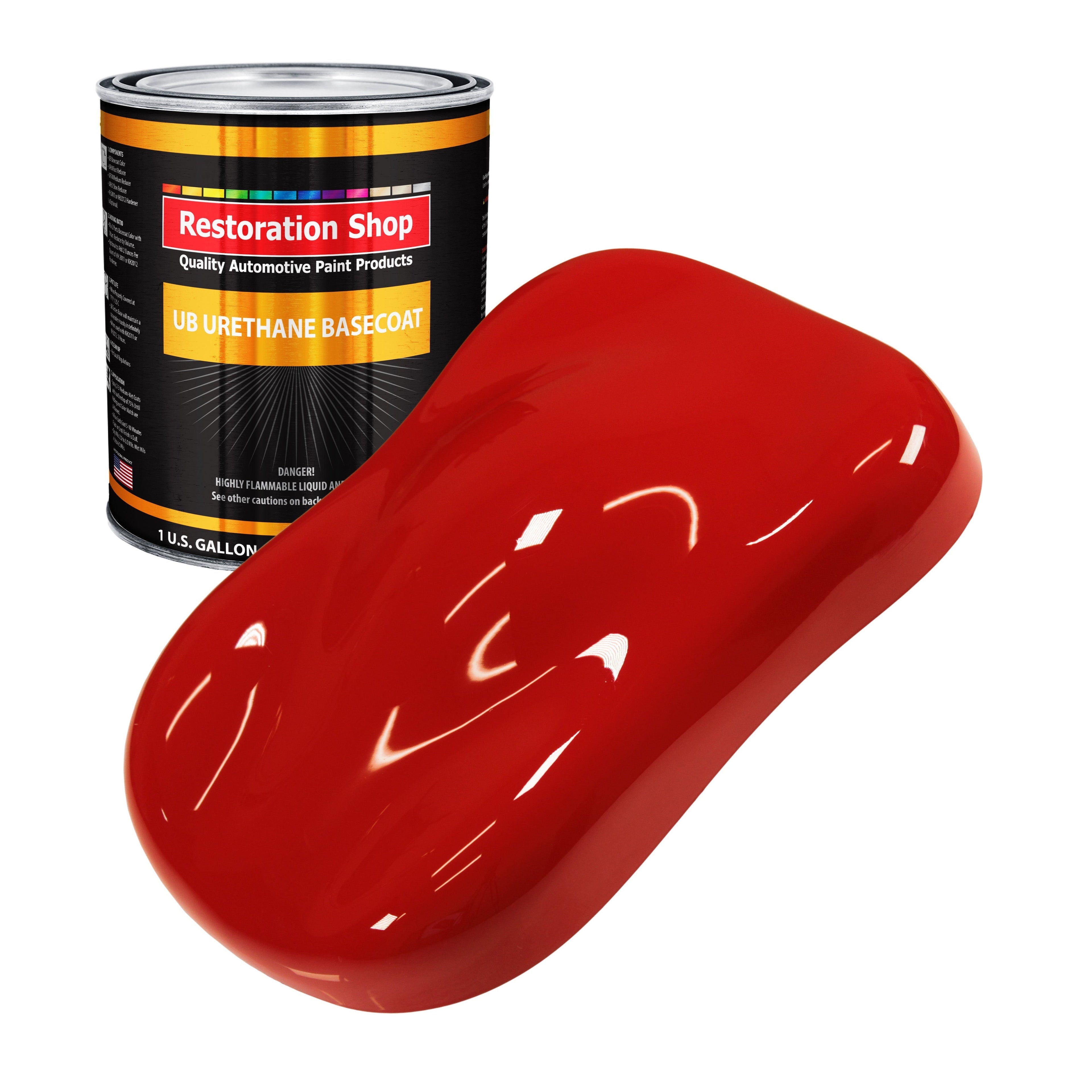 Pro Street Red - Urethane Basecoat Auto Paint - Gallon Paint Color Only - Professional High Gloss Automotive, Car, Truck Coating