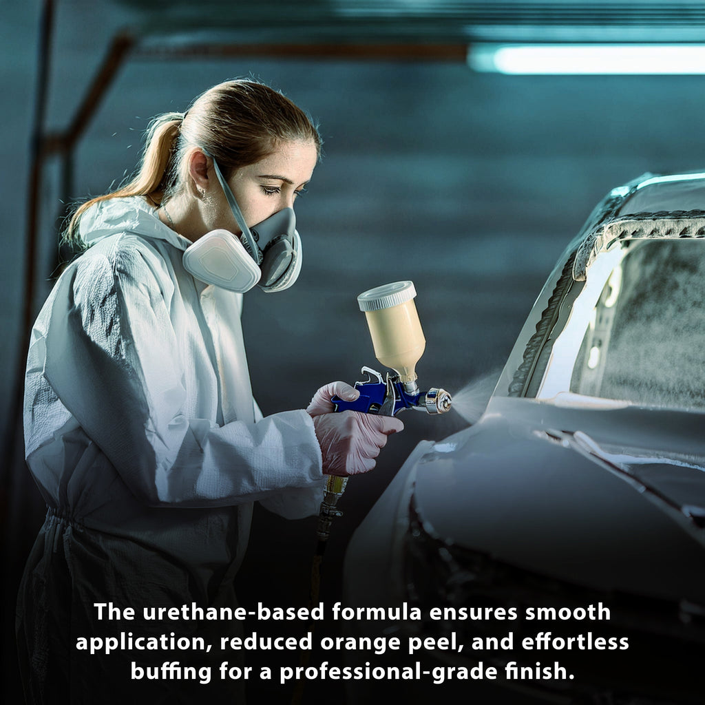 1.25 Gallon 2K Clear Coat Automotive Paint Kit - 1 Gal. Urethane Clear, 1 Qt Hardener, 4:1 Mix Ratio - Professional High Gloss Auto Car Refinish