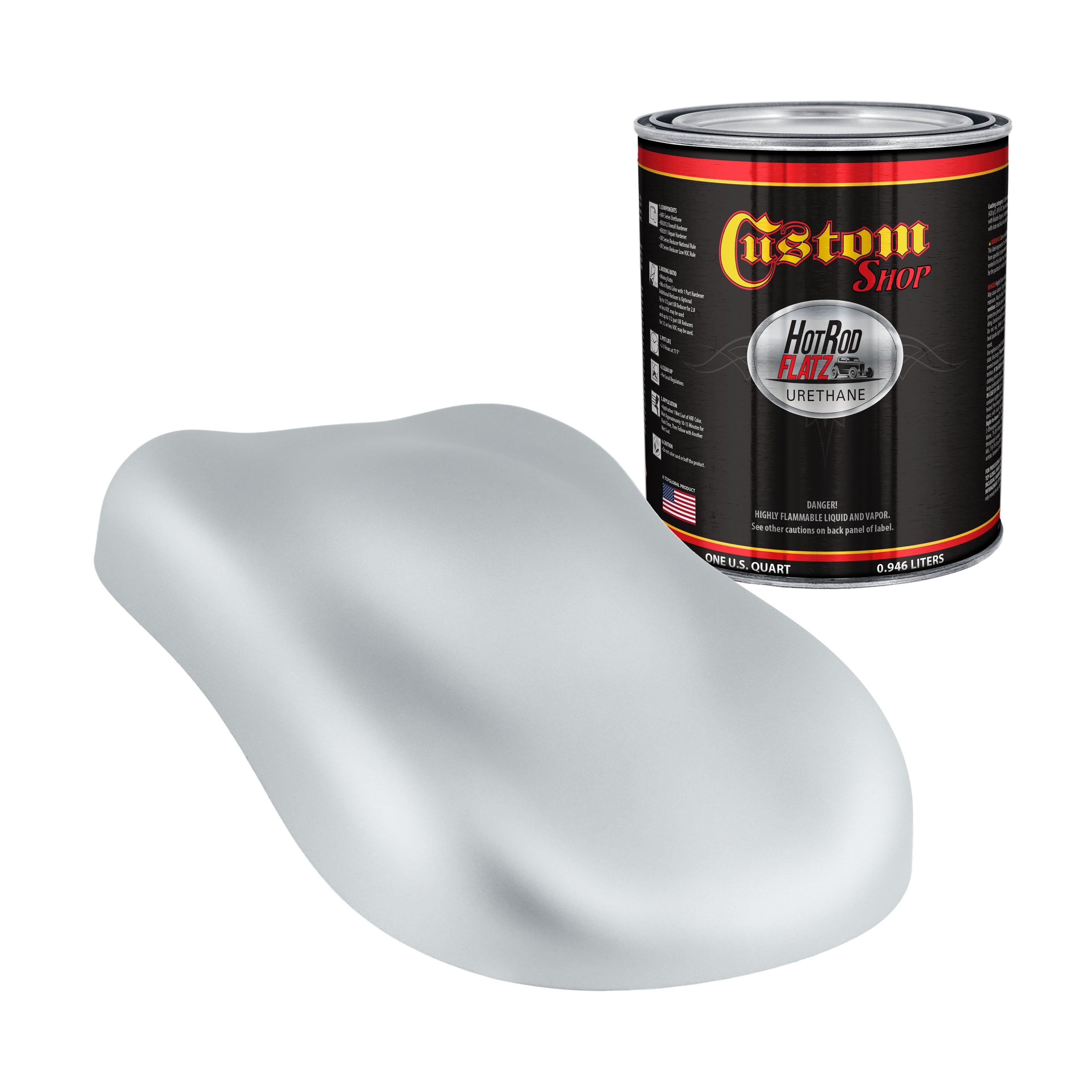 Military Flatz 595-36473 Air Force Gray - 2K Urethane Flat Automotive Paint - Quart