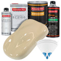 Ivory Urethane Basecoat with European Clearcoat Auto Paint - Complete Quart Paint Color Kit - Automotive Refinish Coating